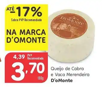 Minipreço Queijo de Cabra e Vaca Merendeira D'oMonte promoção