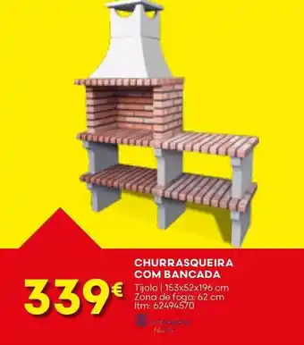 Bricomarché CHURRASQUEIRA COM BANCADA promoção