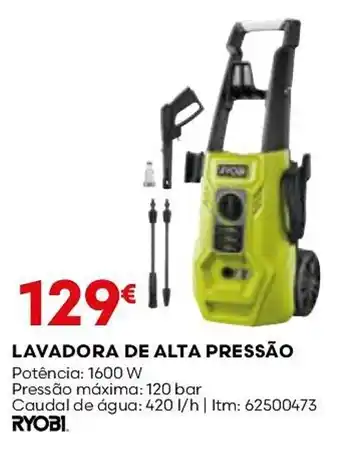 Bricomarché LAVADORA DE ALTA PRESSÃO Potência: 1600 W promoção