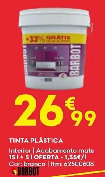 Bricomarché TINTA PLÁSTICA promoção