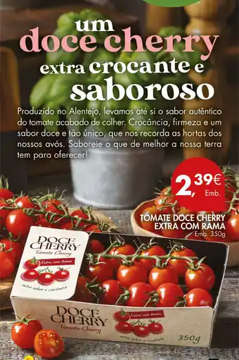 Pingo Doce TOMATE DOCE CHERRY EXTRA COM RAMA Emb. 350g promoção