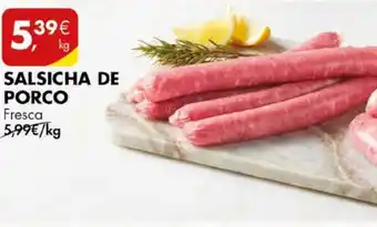 Pingo Doce SALSICHA DE PORCO Fresca kg promoção