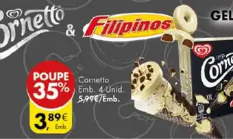 Pingo Doce Cornetto Emb. 4 unid promoção