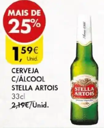 Pingo Doce CERVEJA C/ÁLCOOL STELLA ARTOIS 33cl promoção