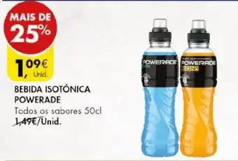 Pingo Doce BEBIDA ISOTÓNICA POWERADE Todos os sabores 50cl promoção