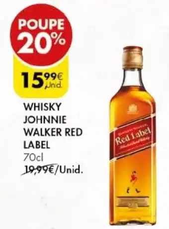 Pingo Doce WHISKY JOHNNIE WALKER RED LABEL 70cl promoção