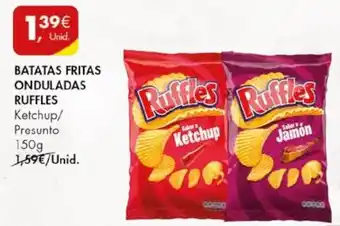 Pingo Doce BATATAS FRITAS ONDULADAS RUFFLES 150g promoção