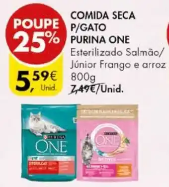 Pingo Doce COMIDA SECA P/ GATO PURINA ONE 800g promoção