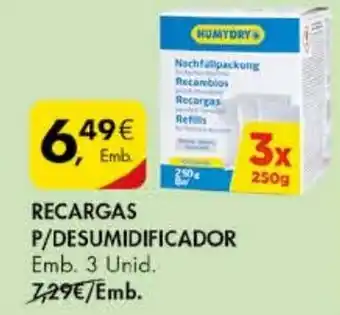 Pingo Doce RECARGAS P/DESUMIDIFICADOR Emb. 3 Unid. promoção