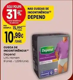 Intermarché Depend - cueca de incontinencia promoção