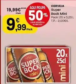 Intermarché Super bock mini - cerveja promoção