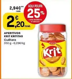 Intermarché Cuétara - aperitivos krit krititas promoção