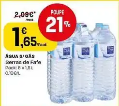 Intermarché Serras de fafe - água s/ gas promoção