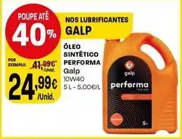 Intermarché Galp - oleo sintetico performa promoção