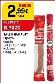 Intermarché Elpozo - salsichão fuet promoção