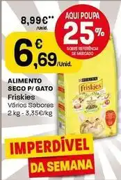 Intermarché Friskies - alimento seco p/ gato promoção