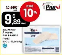 Intermarché Porsi - bacalhau à posta asa branca promoção