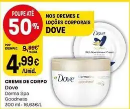 Intermarché Dove - creme de corpo promoção