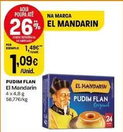 Intermarché El mandarin - pudim flan promoção