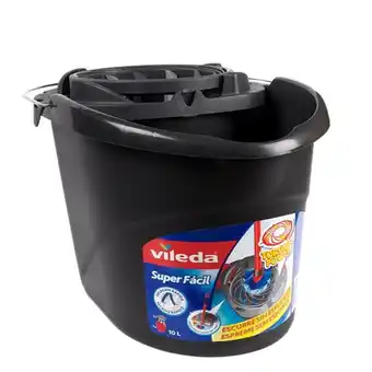 vileda Balde Com Espremedor Cinza 10L