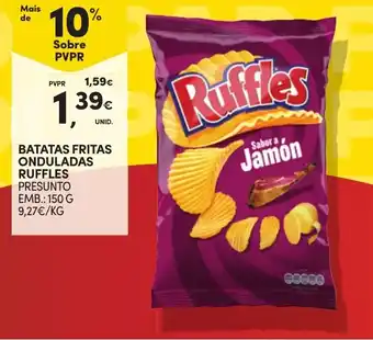 Continente BATATAS FRITAS ONDULADAS RUFFLES PRESUNTO EMB.: 150 G promoção