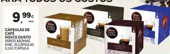 Continente CÁPSULAS DE CAFÉ DOLCE GUSTO VÁRIOS AROMAS EMB.: 30 CAPSULAS promoção