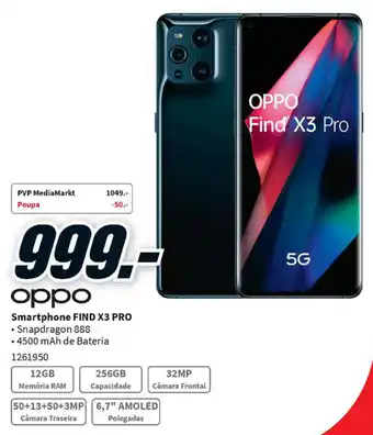 MediaMarkt Oppo Smartphone Find X3 Pro promoção
