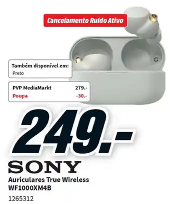 MediaMarkt Sony Auriculares True Wireless promoção