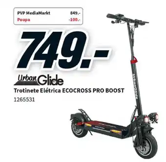 Urban Glide Trotinete Elétrica Ecocross Pro Boost