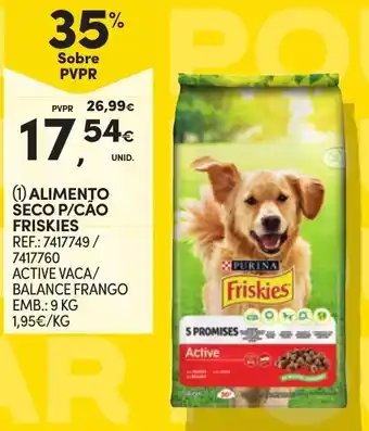 Continente ALIMENTO SECO P/CAO FRISKIES promoção