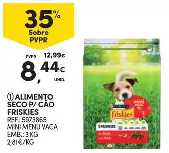 Continente ALIMENTO SECO P/ CAO FRISKIES promoção