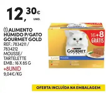 Continente ALIMENTO HUMIDO P/GATO GOURMET GOLD promoção