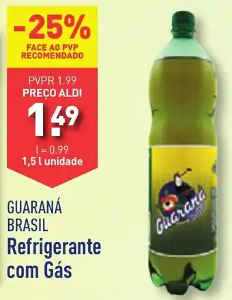 ALDI GUARANÁ BRASIL Refrigerante com Gás 1,5 l unidade promoção