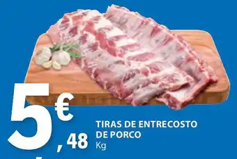 E.Leclerc TIRAS DE ENTRECOSTO DE PORCO KG promoção