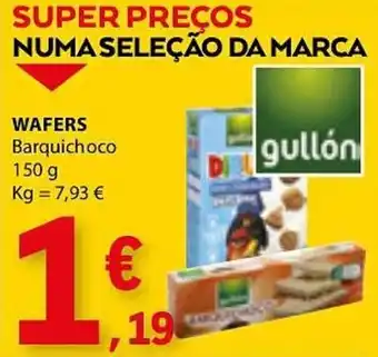 E.Leclerc WAFERS Barquichoco 150 g promoção