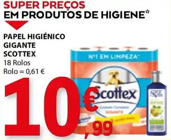 E.Leclerc PAPEL HIGIÉNICO GIGANTE SCOTTEX 18 Rolos promoção