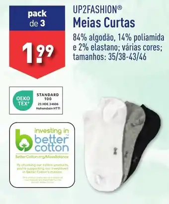 ALDI UP2FASHION Meias Curtas promoção