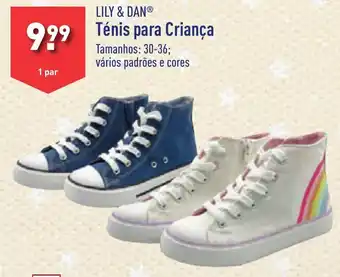 ALDI LILY & DAN Ténis para Criança promoção