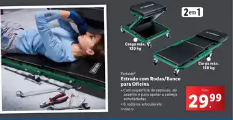 Lidl Parkside Estrado com Rodas/Banco para Oficina promoção