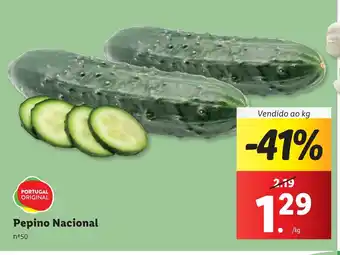 Lidl Pepino Nacional Vendido ao kg promoção