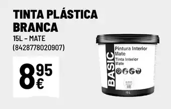 Brico Depôt TINTA PLÁSTICA BRANCA 15L - MATE promoção