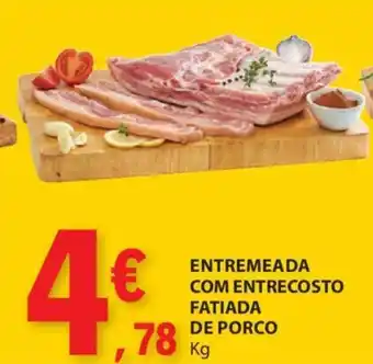 E.Leclerc ENTREMEADA COM ENTRECOSTO FATIADA DE PORCO Kg promoção