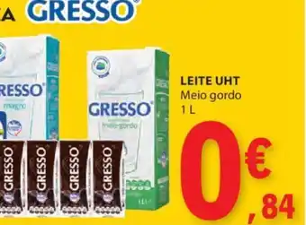 E.Leclerc LEITE UHT Meio gordo 1L promoção