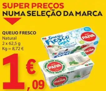 E.Leclerc QUEIJO FRESCO Natural 2x62.5g promoção