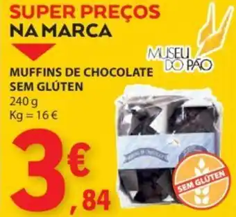 E.Leclerc MUFFINS DE CHOCOLATE SEM GLÚTEN 240g promoção