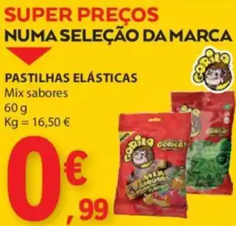 E.Leclerc PASTILHAS ELÁSTICAS Mix sabores 60g promoção