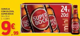 E.Leclerc CERVEJA COM ÁLCOOL SUPER BOCK 24x20cl promoção