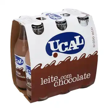 UCAL Leite Com Chocolate Garrafa 6 X 250 Ml