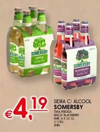 Meu Super SIDRA C/ ÁLCOOL SOMERSBY EMB: 4x33cl promoção