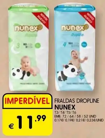 Meu Super FRALDAS DROPLINE NUNEX promoção